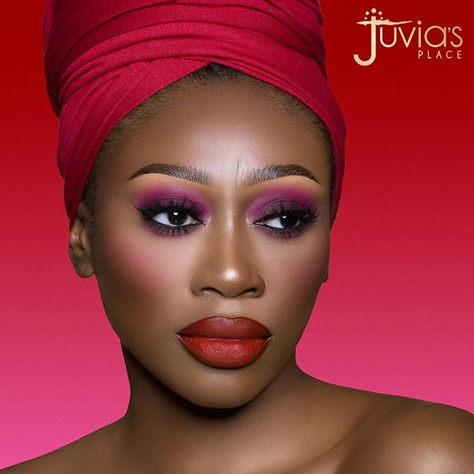 Juvia's Place Palette The Berries - Mauves, Deep Pinks, & Perfect Berry Hues, Professional Eye Makeup, Pigmented Palette for Eye Color & Shine, Pressed, Shades of 6-Velvo Beauty