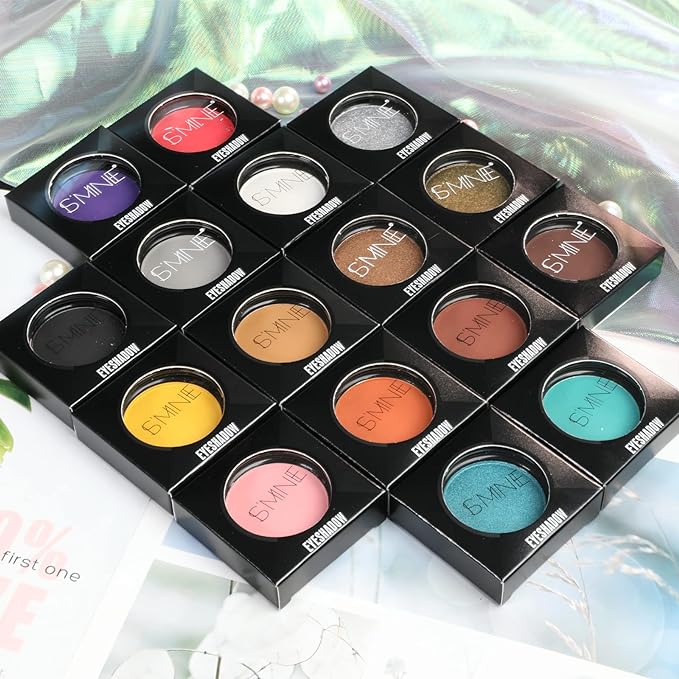 IS'MINE Single Sky Blue Matte Eyeshadow, High Pigment, Longwear, Intense Color Best Pressed Eye Makeup for Day & Night-Velvo Beauty