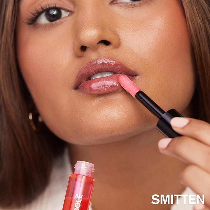 AMI COLÉ Hydrating Lip Treatment Oil 3in1 multitasker for your lips (Smitten), tinted lip gloss, hydrating lip gloss, moisturizing, natural-Velvo Beauty