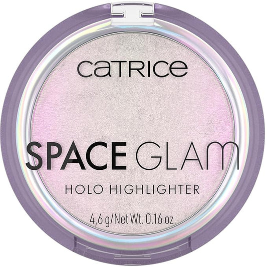 Catrice | Space Glam Holo Highlighter | Iridescent, Multichrome, Highly Pigmented | Pink, Gold & Green Shimmer Effect | Vegan & Cruelty Free-Velvo Beauty