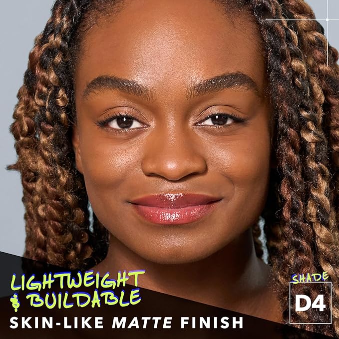 COVER FX Power Play Foundation - Shade D4 - Buildable Full Coverage - Waterproof Sweat-Proof Transfer-Proof - Natural Matte Finish - All Skin Types-Velvo Beauty