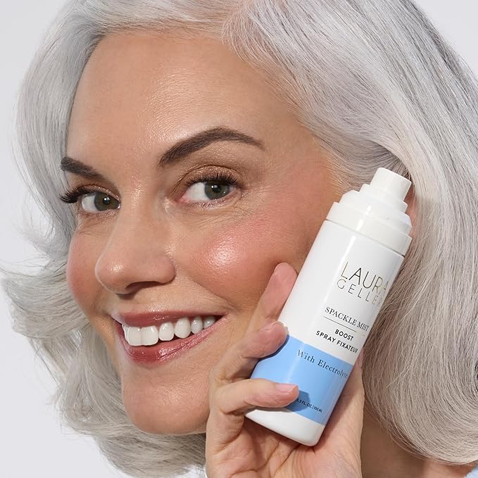 LAURA GELLER NEW YORK Spackle Mist Boost Setting Spray with Electrolytes - Long-Lasting Makeup Spray with Blue Light Protection - Dewy Skin Makeup Setting Spray-Velvo Beauty