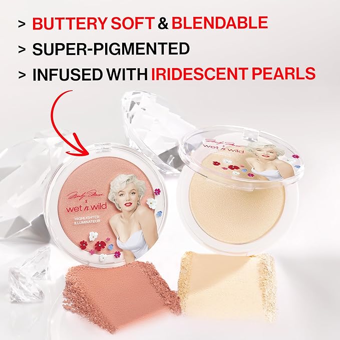 wet n wild Marilyn Monroe Collection Icon Highlighter - Cool Champagne-Velvo Beauty