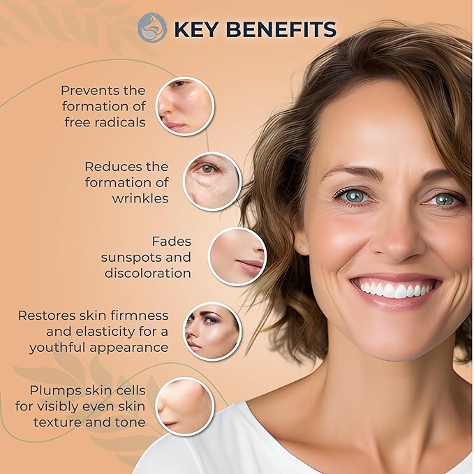 Vitamin C Face Serum - Anti Aging & Brightening Facial Serum - With Hyaluronic Acid Gotu Kola & Jojoba Oil - Natural & Organic - Foxbrim Naturals 1oz-Velvo Beauty