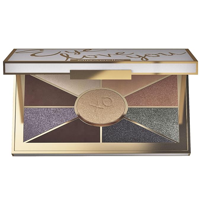 Mirabella Eye Love You Neutral Shimmer Eyeshadow Palette - Makeup Palette w/Ultra Pigmented Pressed Powders, Creamy Matte & Shimmer Brown Eyeshadow Shades - Rendezvous-Velvo Beauty