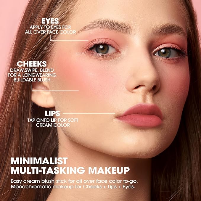 Jolilab Liquid Blush - High Pigment, Long - Lasting, Buildable Color for a Natural Glow(#1+3+5)