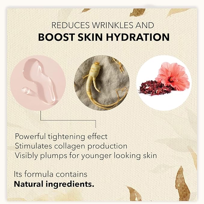 Marie d'Argan Eye Contour Serum for dark circles and puffiness, with Hyaluronic Acid, Ginseng and Hibiscus Anti-wrinkle, Repairs Bags under eyes, iluminates skin, firming effect, 15 ml,-Velvo Beauty