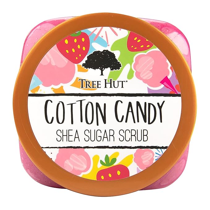 Tree Hut Cotton Candy Shea Sugar Scrub, 510 Grams-Velvo Beauty