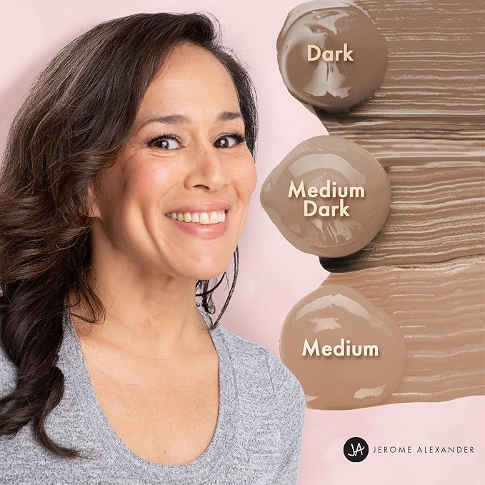MagicMinerals AirCushion Foundation & Liquid Silk Primer by Jerome Alexander, Makeup with Skincare Active Ingredients, Full Buildable Coverage (Dark)-Velvo Beauty
