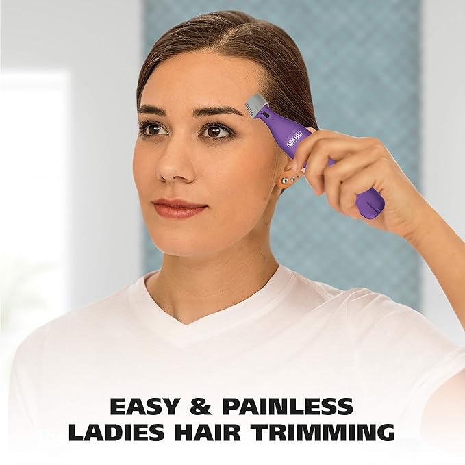Wahl Pure Confidence Rechargeable Electric Trimmer, Shaver, & Detailer for Smooth Shaving & Trimming of The Face, Underarm, Eyebrows, & Bikini Areas – Model 9865-100-Velvo Beauty