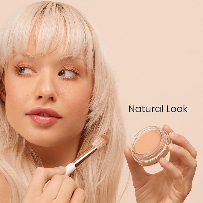 Monika Blunder Beauty - Blunder Cover Foundation Concealer - Shade: 3.5 - Drei.5 - Light/Medium, Neutral with Subtle Pink Undertones - Clean Beauty, All-In-One, Cruelty-Free - 0.62 oz-Velvo Beauty