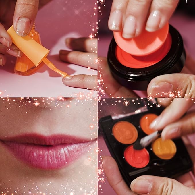 Miraculous Ladybug Kids Makeup Set - 10 Piece Bag with Nail Polish, Hair Chalk, Stickers & More - Safe, Non-Toxic Pretend Play Cosmetics - Rena Rouge Themed Makeup Kit for Children-Velvo Beauty