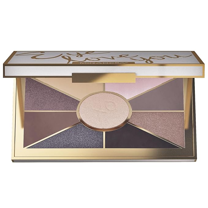 Mirabella Eye Love You Neutral Shimmer Eyeshadow Palette - Makeup Palette w/Ultra Pigmented Pressed Powders, Creamy Matte & Shimmer Metallic Eyeshadow Palette - Undressed-Velvo Beauty