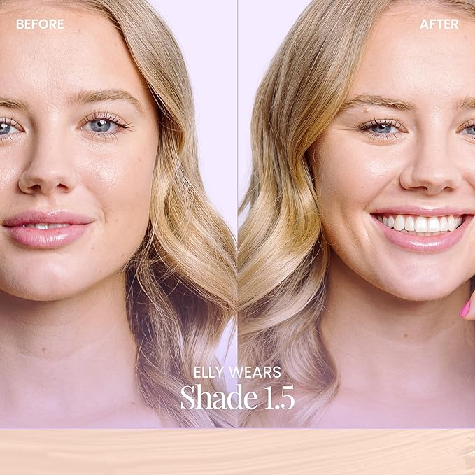 Naked Sundays BeautyScreen™ SPF 50 Mineral Peptide Foundation Tint – 2-in-1 Skin Tint & Mineral Sunscreen | Radiant, Buildable Coverage, Acne-Safe, Infused with Peptides (1.5 Fair Cool, 1.01 Fl Oz)-Velvo Beauty