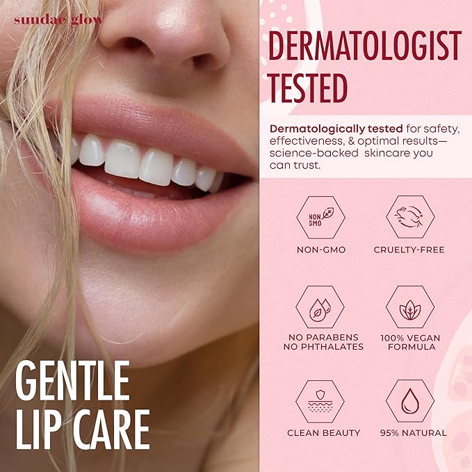 Watermelon Lip Mask - Dermatologist Tested, Anti-Aging, Korean Skin Care, Deep Hydration, Overnight Lip Repair - Vegan, Clean Beauty, 95% Natural, Cruelty-Free - 1 Pack-Velvo Beauty