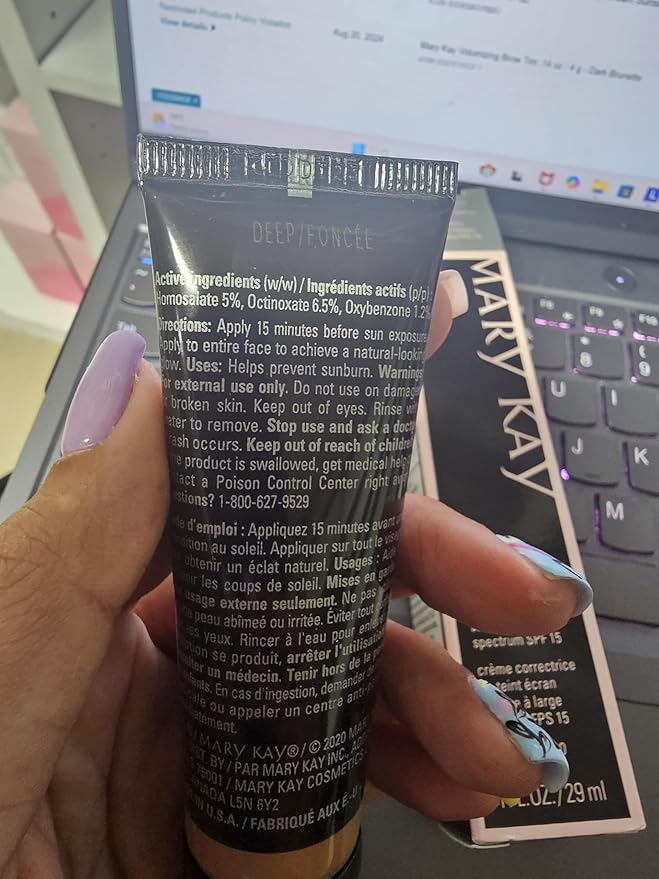 Mary Kay CC Cream Sunscreen SPF 15 - Deep, Lightweight Moisturizer for All Skin Types, 1 Fl Oz-Velvo Beauty