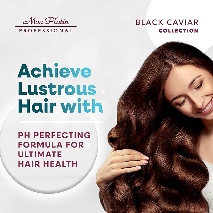 Mon Platin Professional Black Caviar Volumizer Hair Shampoo - For Fine, Thin, Fragile Hair - Enriched with Black Caviar, Hair Shampoo for Damaged hair, Volume Shampoo, SLS/Salt Free 500ML-Velvo Beauty
