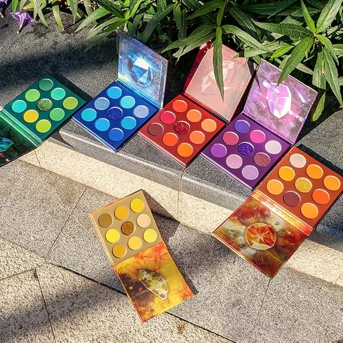 docolor Eyeshadow Palette 54Colors Gemstone Eye Shadow Palette Highly Pigmented Mattes Glitter Shimmers Smokey Cream Powder Blendable Long Lasting Waterproof Colorful Professional Makeup Palette-Velvo Beauty