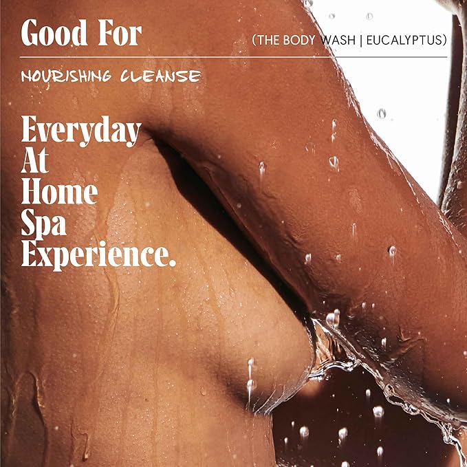 Nécessaire The Body Wash Eucalyptus - Natural Body Wash for Women & Men, Replenishing Shower Gel with Niacinamide, Vitamin C/E + Omega 6/9. Oil-In-Gel Cleanse, 8.4 fl oz.-Velvo Beauty