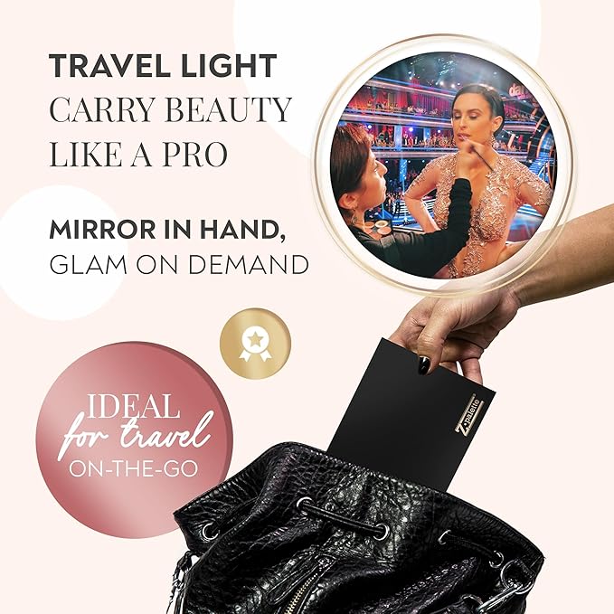 Junior Magnetic Makeup Palette, Empty Magnetic Palette, Universal Magnet makeup palette for Eyeshadows, Powders, Customizable Beauty Organizer with Mirror-Velvo Beauty