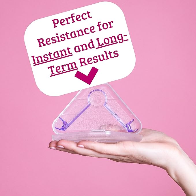 Lip Plumper Device | Non-Invasive Lip Plumping Device, Pain-Free | 60-Second Daily Exercise for Fuller Lips, Defined Jawline & Firmer Skin, MADE IN USA (Peachy Pink)-Velvo Beauty