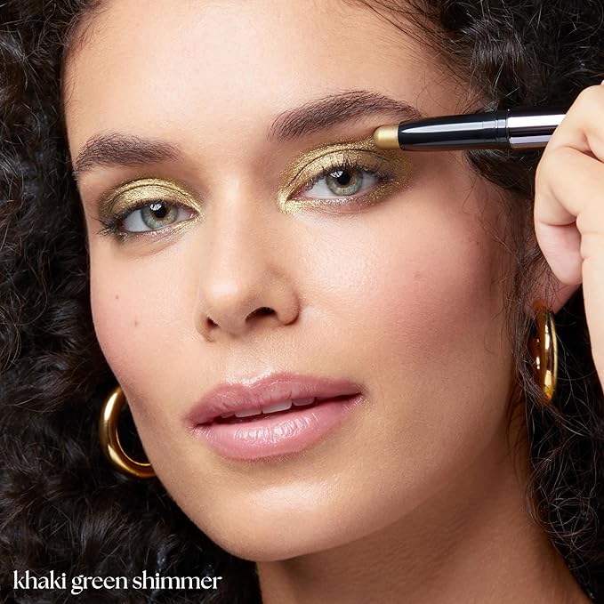 Julep Eyeshadow 101 Cream-to-Powder Waterproof Shadow Stick – Khaki Green Shimmer – Long-Lasting, Crease-Proof, Taupe Green Shimmer Cream Eyeshadow with Built-in Smudger-Velvo Beauty