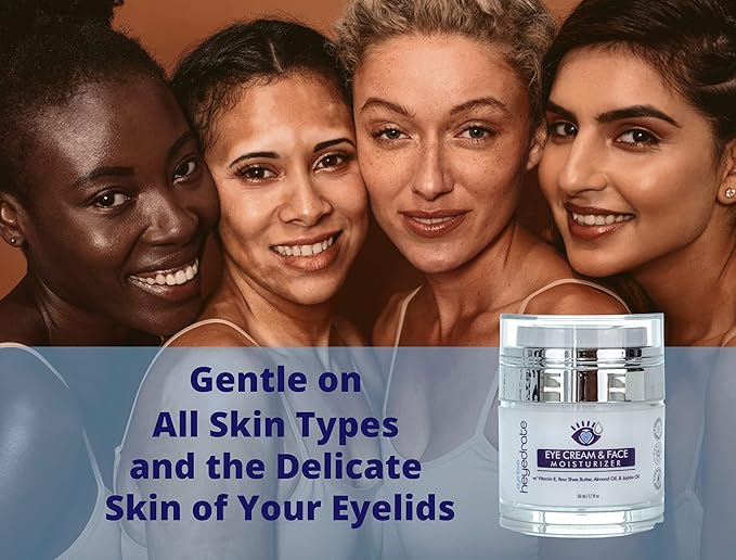 Eye Cream and Face Moisturizer with Organic Aloe Juice, Shea Butter, Almond Oil, & Jojoba Oil | Anti-Aging Eyelid and Facial Moisturizer to Reduce Dark Spots, Dark Circles & Wrinkles (1)-Velvo Beauty