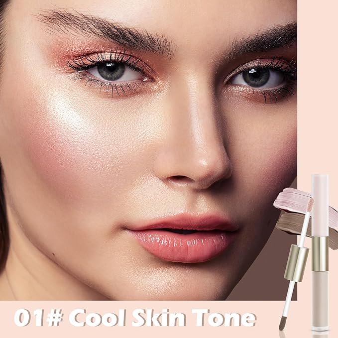 Boobeen Liquid Highlighter Contour Makeup, Face Highlighter Bronzer Stick, Silky Smooth Cream Face Illuminator Makeup Pen for Face & Body, Create a Natural Matte Finish, Lightweight, Long Lasting-Velvo Beauty