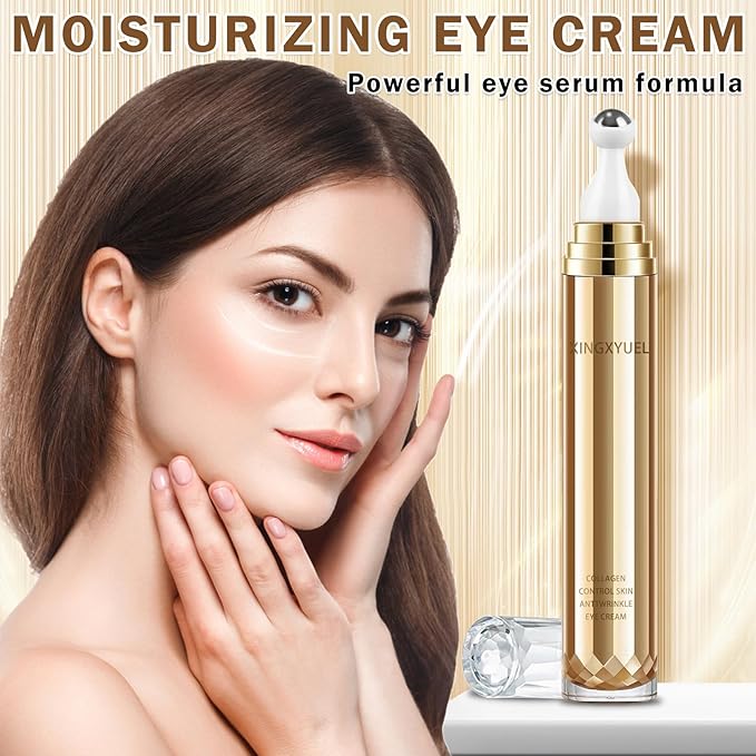 Eye Cream for Dark Circles Puffiness and Bags Eye Serum Eye Roller for Puffy Eyes Under Eye Cream for for Women Daily Skincare Crema Para Las Ojeras-Velvo Beauty