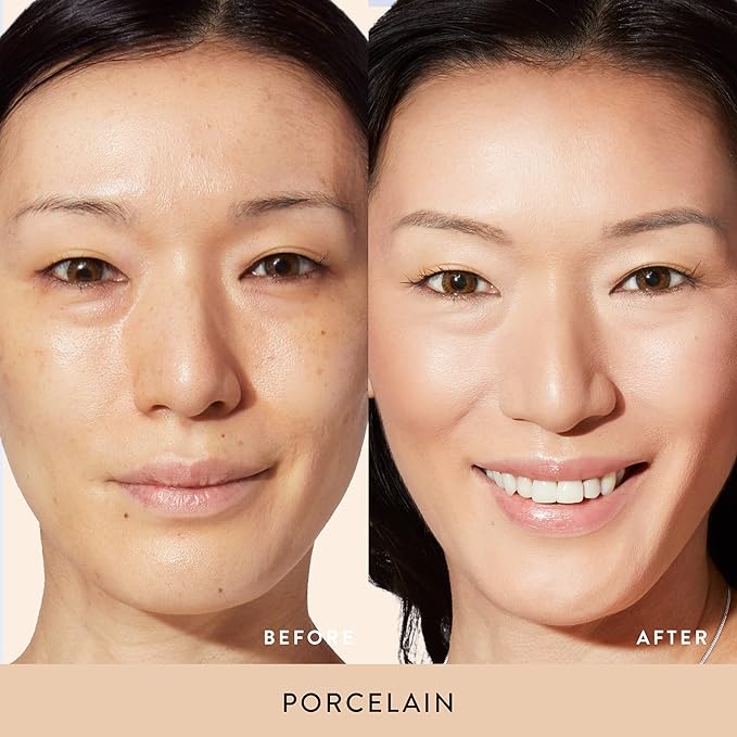 LAURA GELLER NEW YORK The Ideal Fix Concealer - Porcelain - Buildable Medium to Full Coverage Liquid Concealer - Covers Under Eye Dark Circles & Blemishes - Long-Lasting-Velvo Beauty