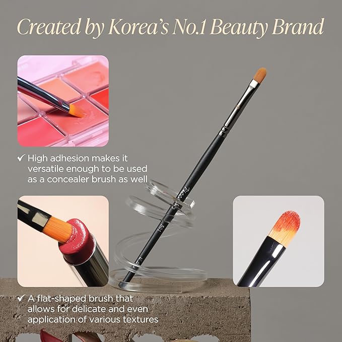 Piccasso 501 Lip Brush – Professional Lip Brush for Precise Lip Gloss & Lip Stain Application, Smooth Color Payoff & Defined Lip Lines, Synthetic Makeup Brush for Clean, Flawless Finish-Velvo Beauty