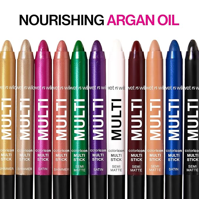 wet n wild Color Icon Cream Eyeshadow Multi-Stick, Moisturizing, Nourishing Velvety Cream-to-Powder Buildable & Blendable Formula, Cruelty-Free & Vegan - Peachy Crush (Pack of 2)-Velvo Beauty