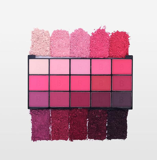 15 Colors Eyeshadow Palette | Versatile Range for Unlimited Eye Looks. (Rose)-Velvo Beauty