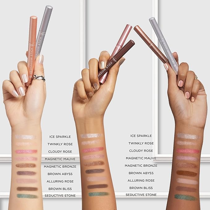 L'Oreal Paris Makeup Le Shadow Stick Eyeshadow, Blendable, Smudge-Resistant, Cream Eyeshadow, Ice Sparkle, 0.05 Oz-Velvo Beauty