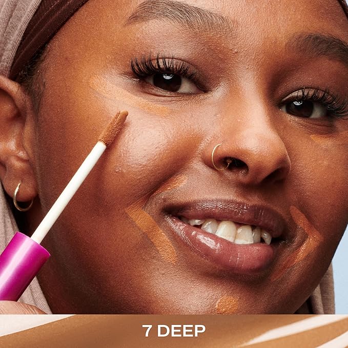 Lumene Under Eye Concealer - CC All-Over Hydrating Concealer with Medium Coverage - Multi-Tasking Under Eye Makeup Infused with Hyaluronic Acid with a Skin-Like Finish - 7 Deep (0.3 fl oz)-Velvo Beauty