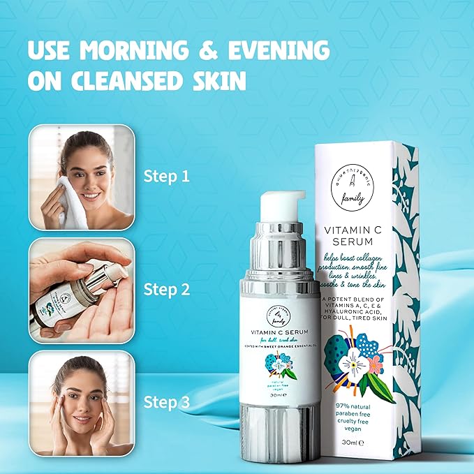 Vitamin C Serum for Face with Hyaluronic Acid, Aloe Vera, Retinol, and Vitamin E - Natural Skin Care for Beautiful and Healthy Skin - Helps Dull and Tired Skin and Fine Lines-Velvo Beauty