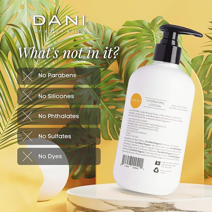 Naturals Hand & Body Lotion - Grapefruit Ginger, Hydrating Lotion with Aloe Vera, Vitamin E & Shea Butter, Moisturizing for All Skin Types, Paraben-Free, 12 Oz-Velvo Beauty