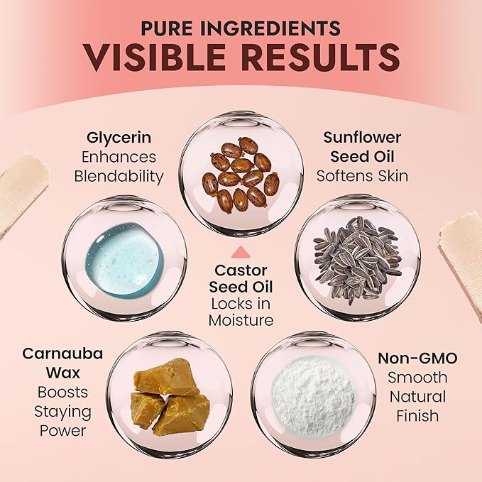 Organic Blush Tube, Chardonnay - 100% Natural Vegan Cream Blush Sticks, Multi-Use Bronzer, & Highlighter for Lips, Cheeks & Eyes, Buildable Shimmer, Gluten-Free, Paraben-Free, Made in USA-Velvo Beauty