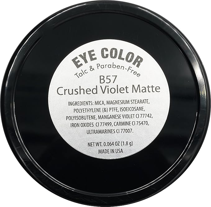 Crushed Violet Matte Purple Mauve Pressed Powder Single Vegan Eyeshadow; Talc, Paraben & Cruelty Free-Velvo Beauty
