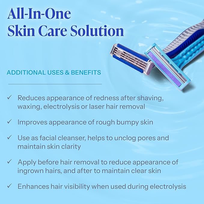 Tend Skin Razor Bump Solution Refillable Roll-On Solution For Unsightly Razor Bumps, Ingrown Hair And Razor Burns, Post Shaving and Waxing Toner for Men and Women, 2.5 Oz-Velvo Beauty