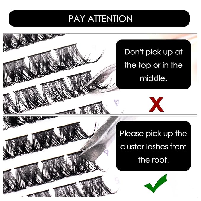 Lash Clusters 144 Pcs Individual Lashes Clusters Eyelash Extensions False Eyelashes DIY Lash Extension Reusable False Eyelashes Natural Look Mix 10-16mm C D Curl-DM01-Velvo Beauty
