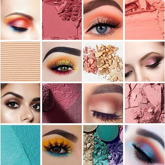 120 Nude Eyeshadow Palette, Beauty Makeup Palette Multicolor Combinable Highly Pigmented Warm Color Cosmetic Sweatproof Matte Pearl Shimmer Makeup Shadow Palette Professional for Women #4-Velvo Beauty