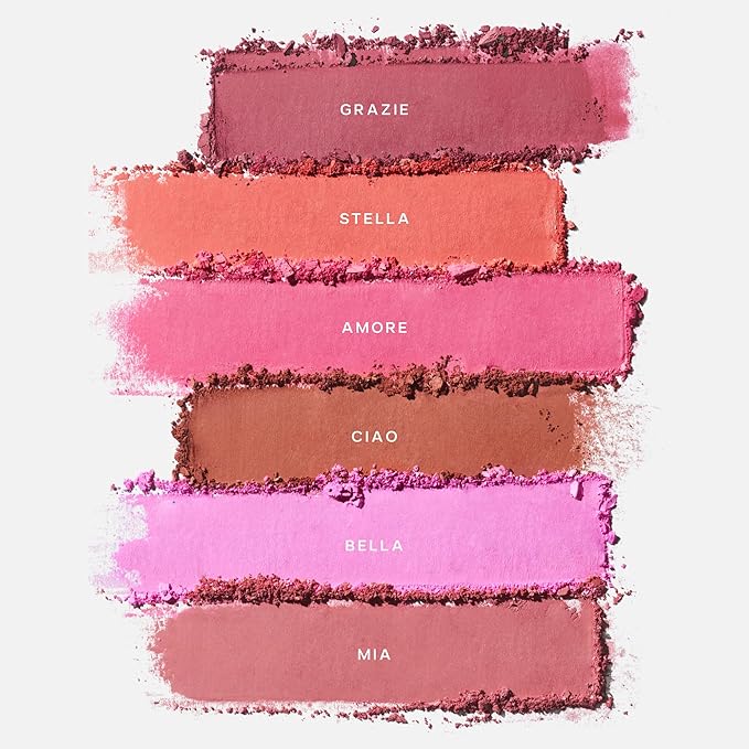 Saie SuperSuede Baked Blush - Talc-Free Powder Blush for All Day Wear - Enriched with Plant-Derived Squalane + Glycerin to Help Moisturize Dry Skin - Mia (0.1 Ounce)-Velvo Beauty