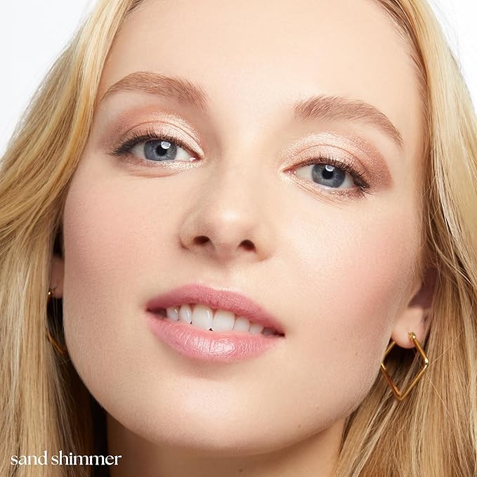 Julep Eyeshadow 101 Crème-to-Powder Waterproof Eyeshadow Stick Duo – Long-Lasting, Crease-Proof, Easy Apply with Built-in Smudger - Sand Shimmer and Smoky Tawny Matte-Velvo Beauty