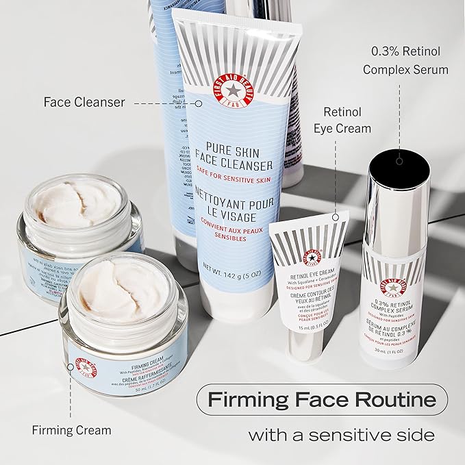 First Aid Beauty Retinol Eye Cream with Squalane + Ceramides – Visibly Smooths Fine Line & Wrinkles Around the Eyes – 0.5 oz.-Velvo Beauty
