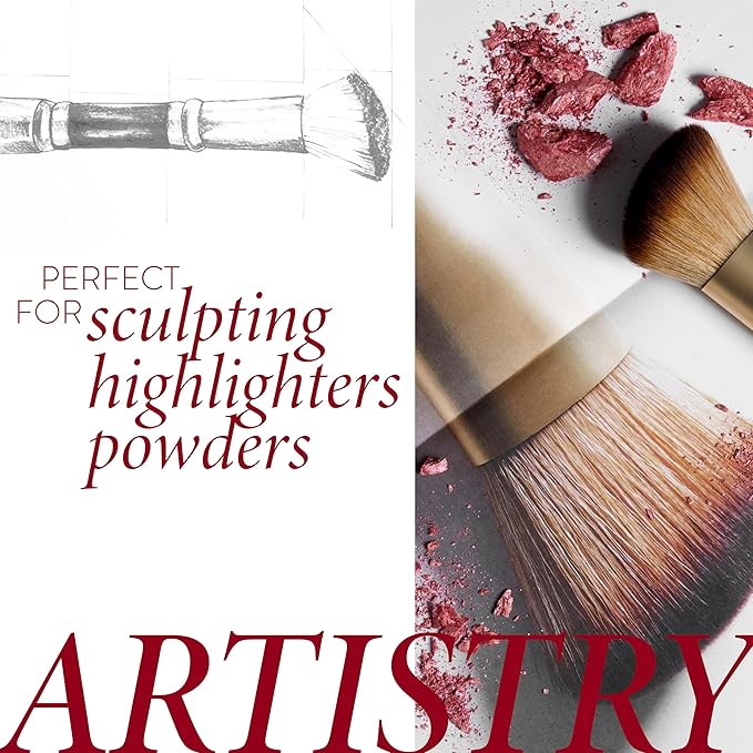 LAURA GELLER NEW YORK Angled Blush Brush with Black Wooden Handle & Dense Bristles for Makeup Application-Velvo Beauty