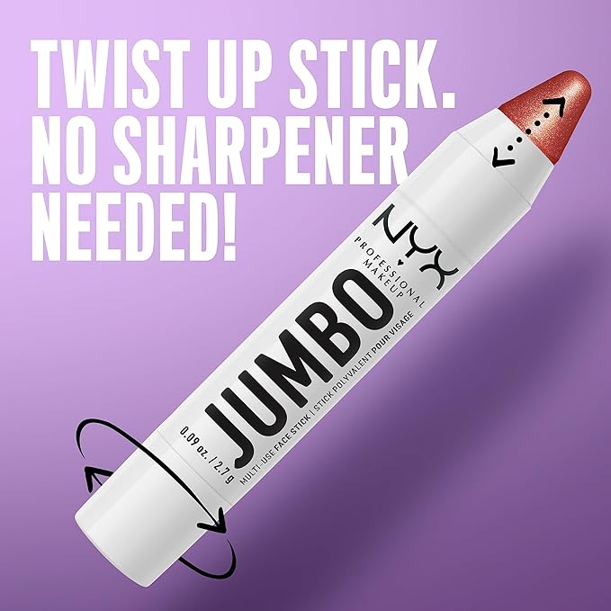 NYX PROFESSIONAL MAKEUP, Jumbo Multi-Use Face Highlighter Stick - Lemon Meringue-Velvo Beauty