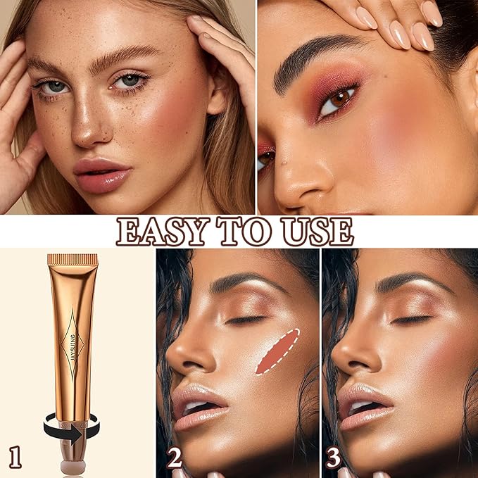 Liquid Contour Beauty Wand,Stick with Cushion Applicator,Cream Contour,Long Lasting Smoothly Moisturizng Silky Contour Stick Blush Stick-Velvo Beauty