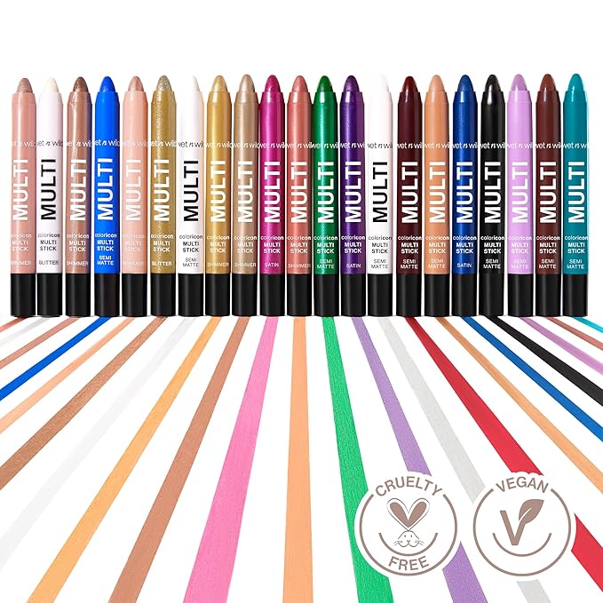 wet n wild Color Icon Cream Eyeliner Eyeshadow Multi-Stick, Moisturizing, Nourishing Velvety Cream-to-Powder Buildable & Blendable Formula, Cruelty-Free & Vegan - Brown Sugar-Velvo Beauty