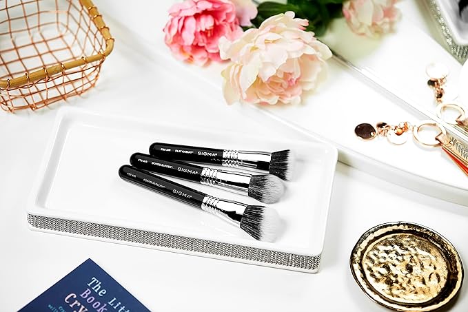 Sigma Beauty F53 Air Contour and Blush Brush – Angled Makeup Brush for Blush & Bronzer, Perfect for Sheer to Medium Coverage, Professional, Streak-Free Application (1 Brush)-Velvo Beauty